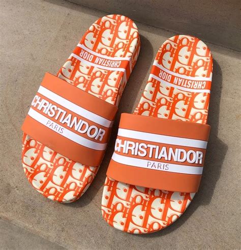 christian dior orange|christan dior sliders.